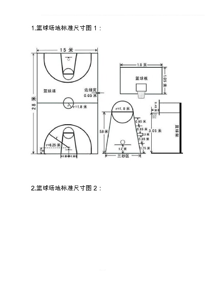 篮球场地标准尺寸图纸详细介绍-第1张图片-www.211178.com_果博福布斯