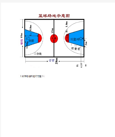 篮球场地标准尺寸图纸详细介绍-第3张图片-www.211178.com_果博福布斯